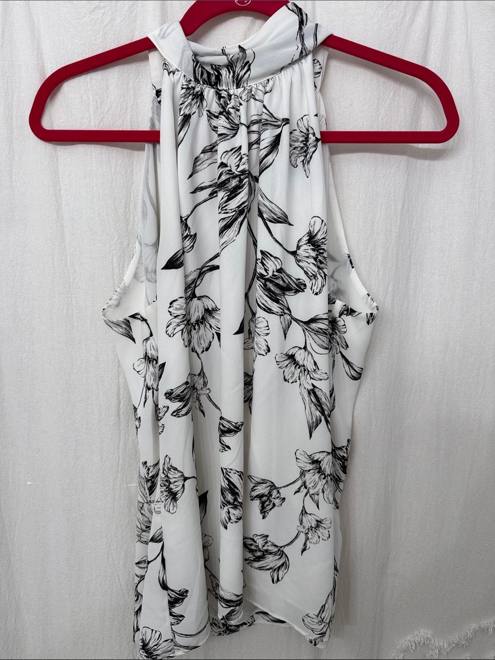 White House Black Market Floral Halter Top